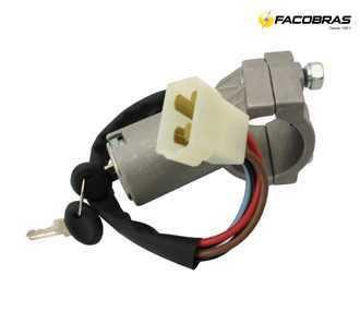 TRAVA DIRECAO P/ FIAT 147 C/COMUTADOR CILINDRO E CHAVE
