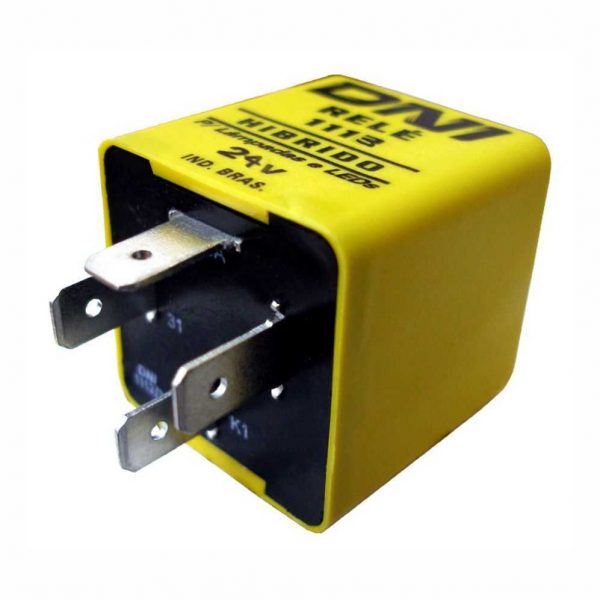 RELE SETA 24V 4 TERMINAIS P/LANTERNAS COM LEDS