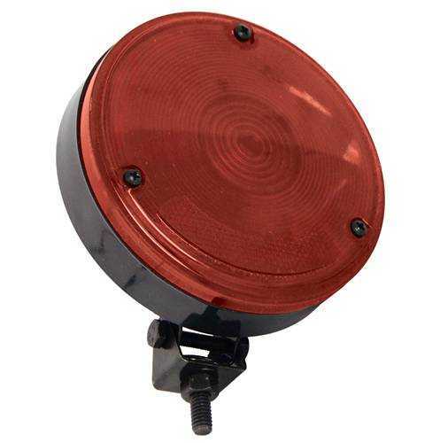 LANTERNA TRASEIRA CBT REDONDA VERMELHA 125MM UTILIZA H3