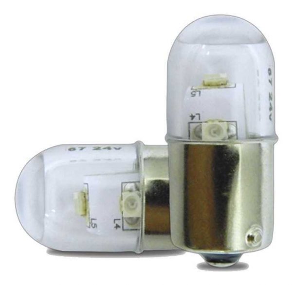 LAMPADA LED BRANCO 1,8W 24V BRANCO C/ LENTE
