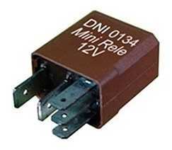 MINI RELE AUX. 12V 5 TERM. 10/20A