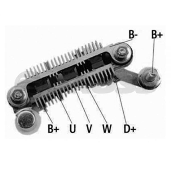 PLACA DIODO ALTERNADOR P/ KIA MITSUBISHI PAJERO SPORTAGE 85A