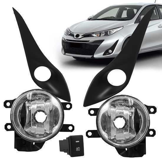 Kit Farol Aux. Toyota Yaris 2018 C/Interruptor Original