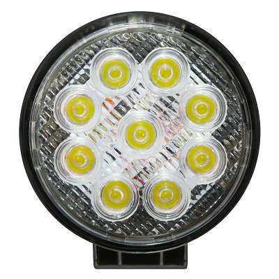 Farol Aux. LED 9 LEDs 27W Fino Branco Bivolt