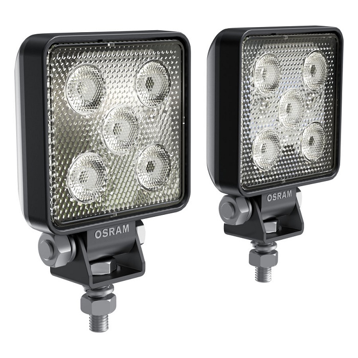 FAROL AUXILIAR 5 LEDS QUADRADO 75MM BIVOLT (PAR) 6000K 8W