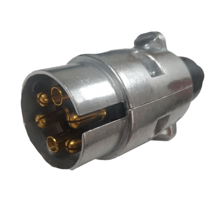 TOMADA CARRETINHA MACHO 6 POLOS ALUMINIO