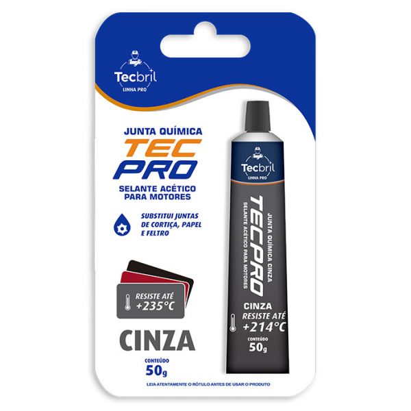 SILICONE ACETICO ALTA TEMPERATURA CINZA 50G