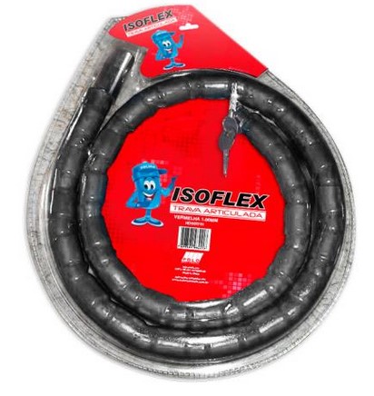 TRAVA ARTICULADA 1.50M PRETO ANTIFURTO