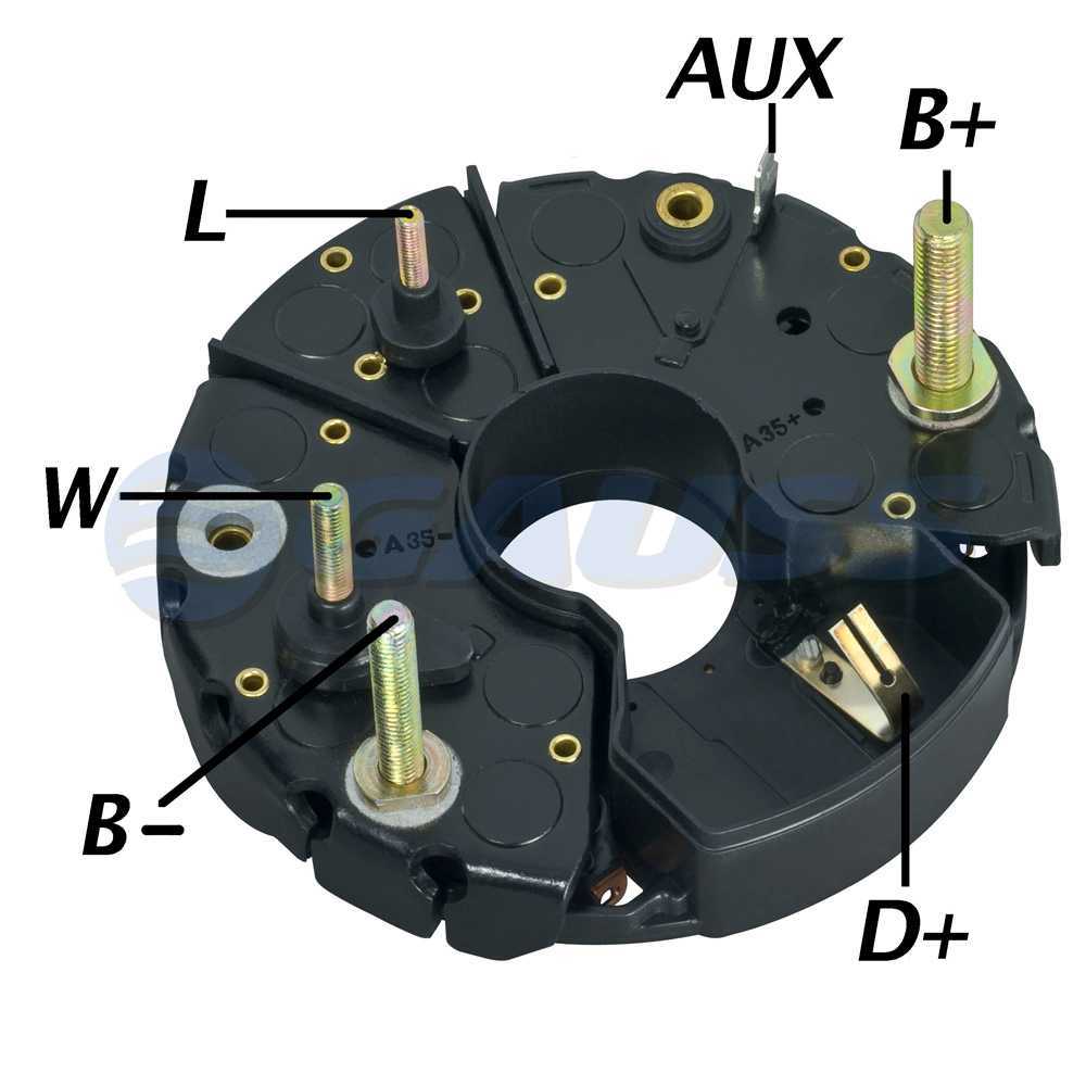 PLACA DIODO ALTERNADOR P/ IVECO MBB 90A 1127320995