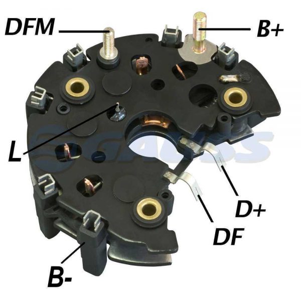 PLACA DIODO ALTERNADOR P/ FORD KA FIESTA COURIER 90A