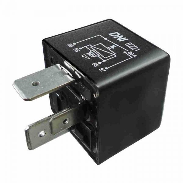 RELE AUXILIAR 24V 4 TERMINAIS 80A