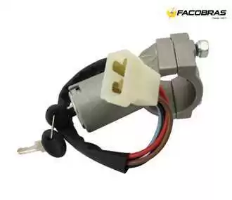TRAVA DIRECAO P/ FIAT 147 C/COMUTADOR CILINDRO E CHAVE